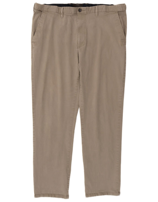 Pantaloni chino pentru bărbați Marks & Spencer, cu ajustare normală, L40 L31, bumbac bej