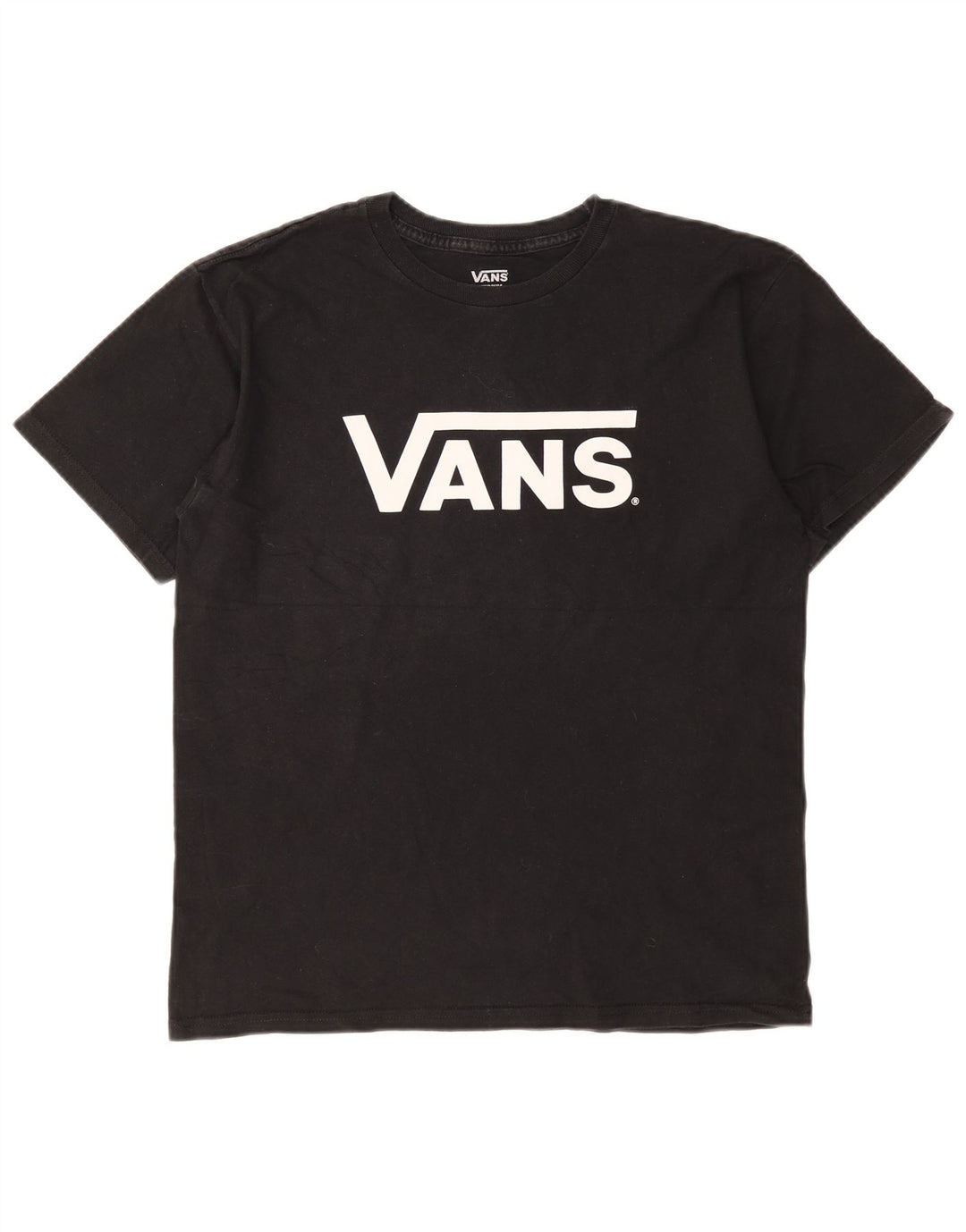 Tricou grafic Vans pentru bărbați Top mediu din bumbac negru