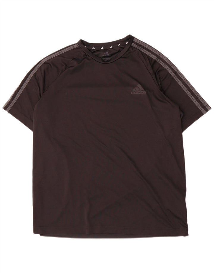 Tricou pentru bărbați Adidas Aeroready Top mare din poliester negru