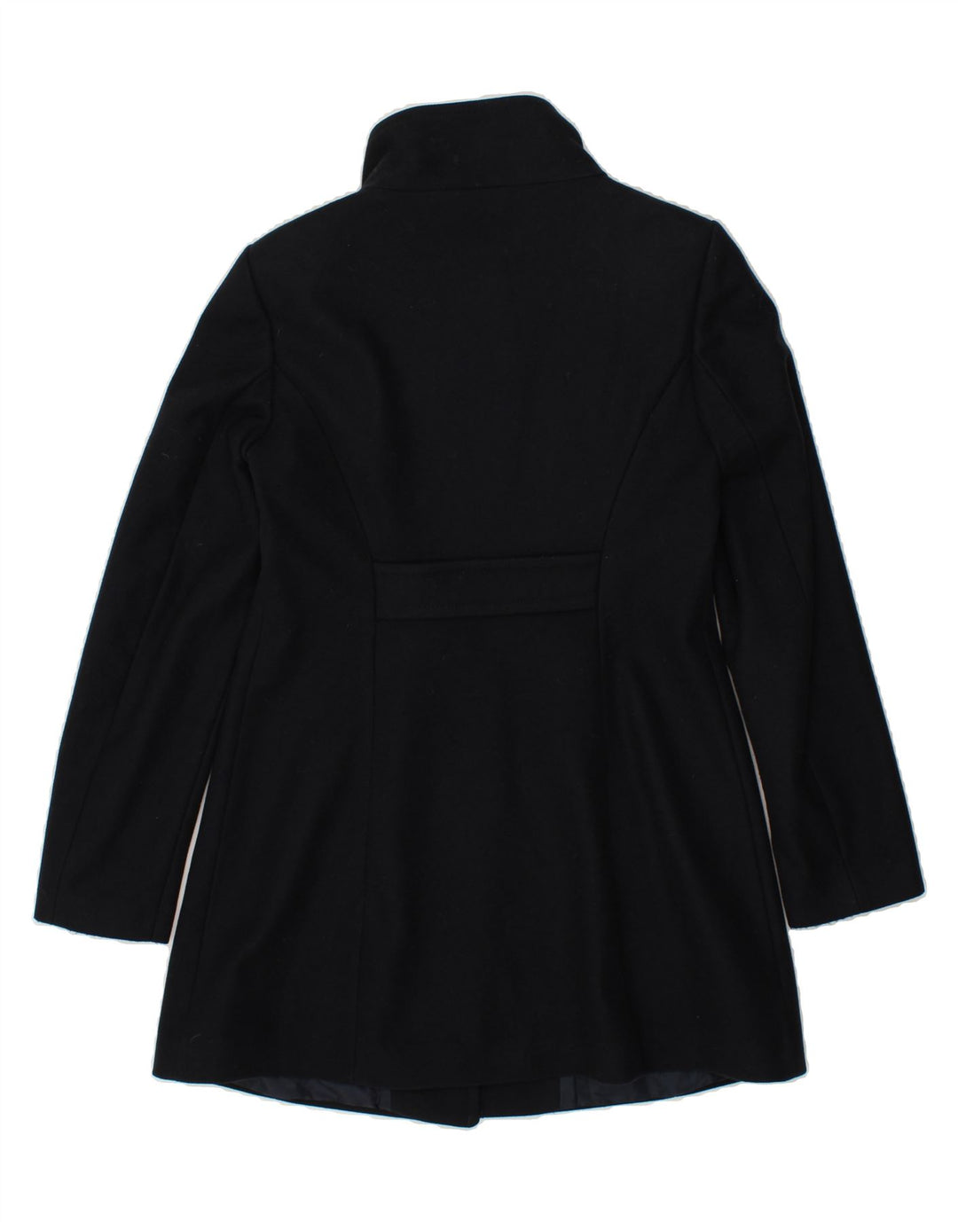 BENETTON Womens Overcoat IT 44 Medium Navy Blue Wool Vintage Benetton and Second-Hand Benetton from Messina Hembry 