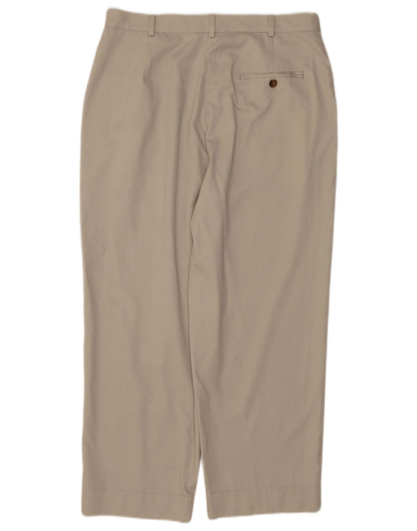 Pantaloni chino conici pentru femei L.L.Bean US 14 XL W34 L26 bej bumbac