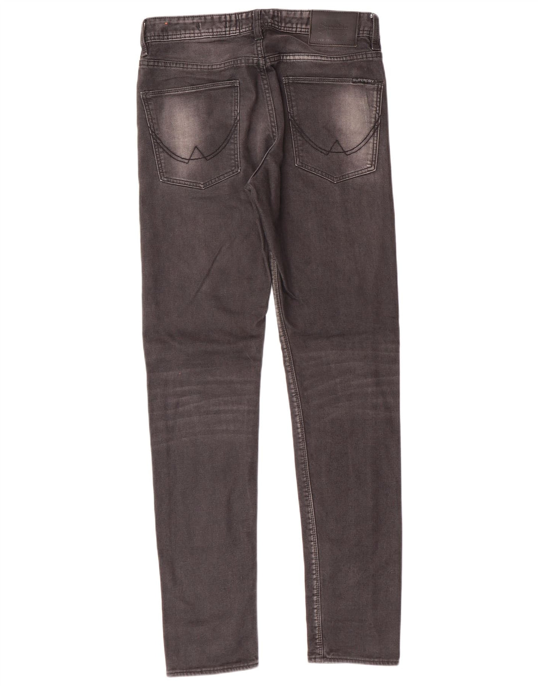 SUPERDRY blugi subțiri conici pentru bărbați W30 L32 bumbac gri
