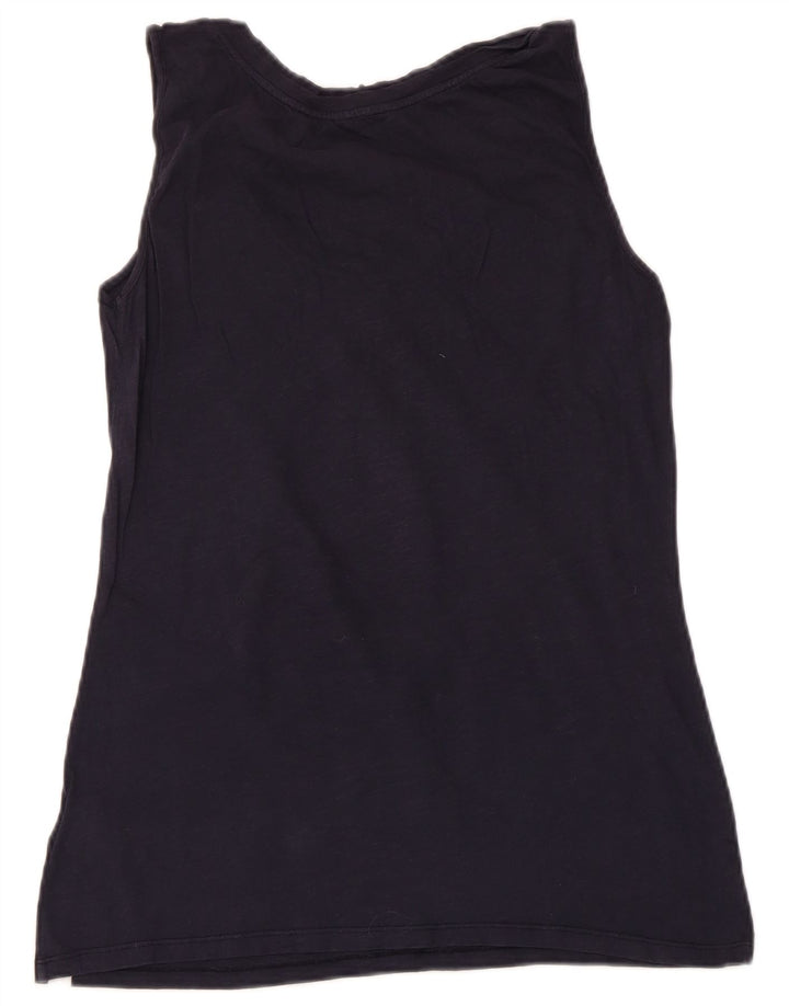 White Stuff Vestă Top pentru femei UK 14 Medium Bleumarin Bumbac