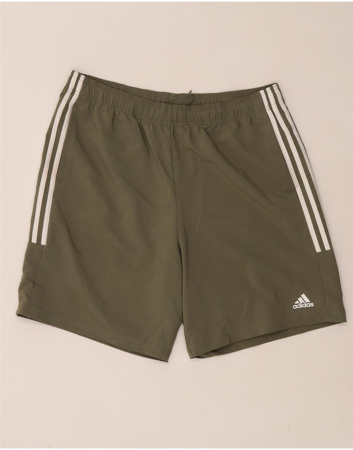 Pantaloni scurți sport pentru bărbați Adidas XL poliester verde