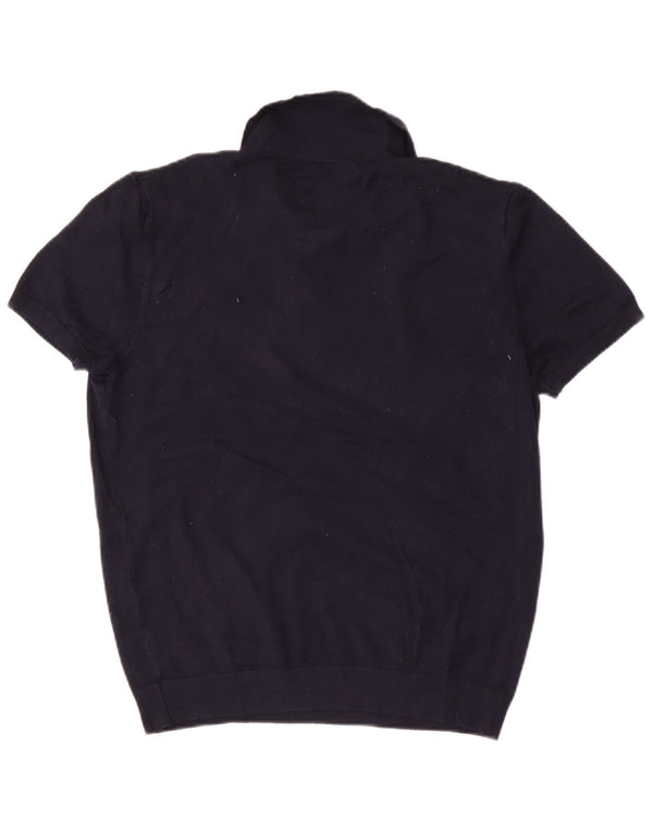 Tricou polo Zara pentru femei UK 14 mare, viscoză bleumarin