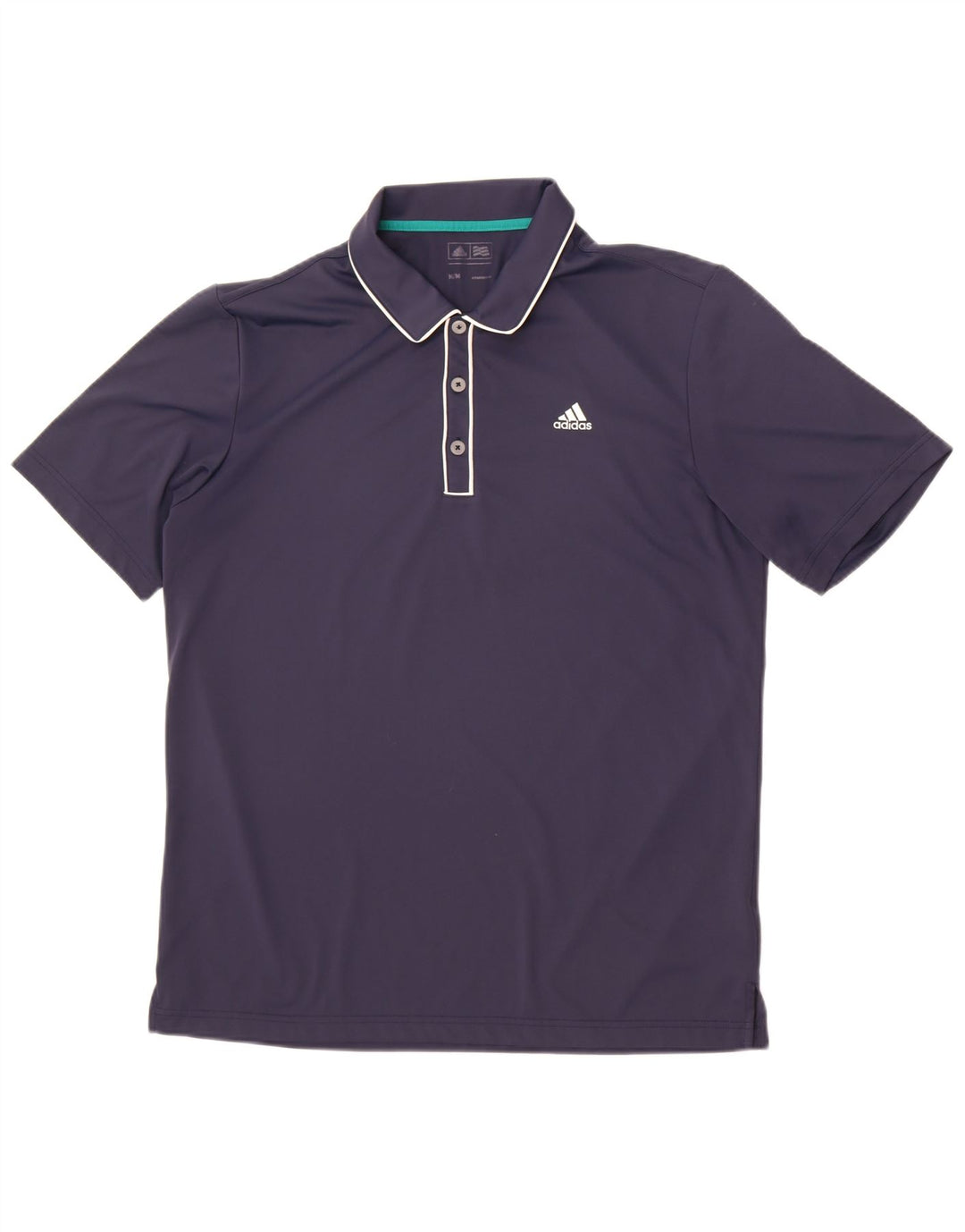 Tricou polo Adidas pentru bărbați, poliester mediu bleumarin