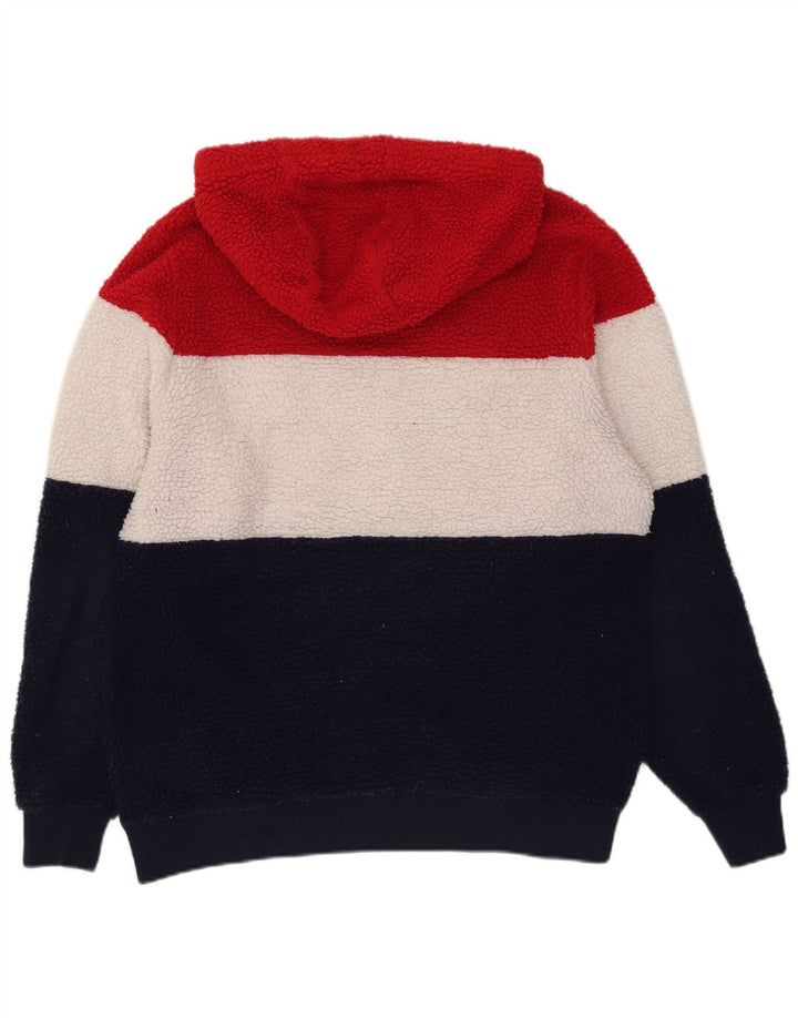 Pulover FILA pentru bărbați, cu glugă, fleece, mediu, multicolor