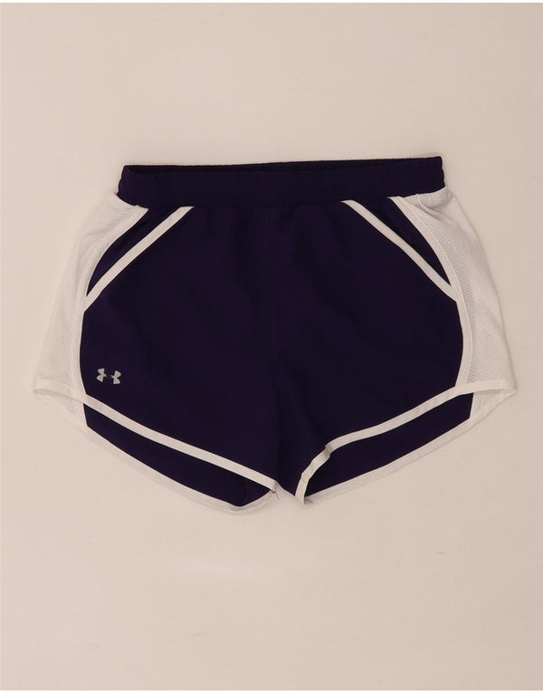 Pantaloni scurți sport Under Armour pentru femei Heat Gear UK 6 XS Purple Colorblock