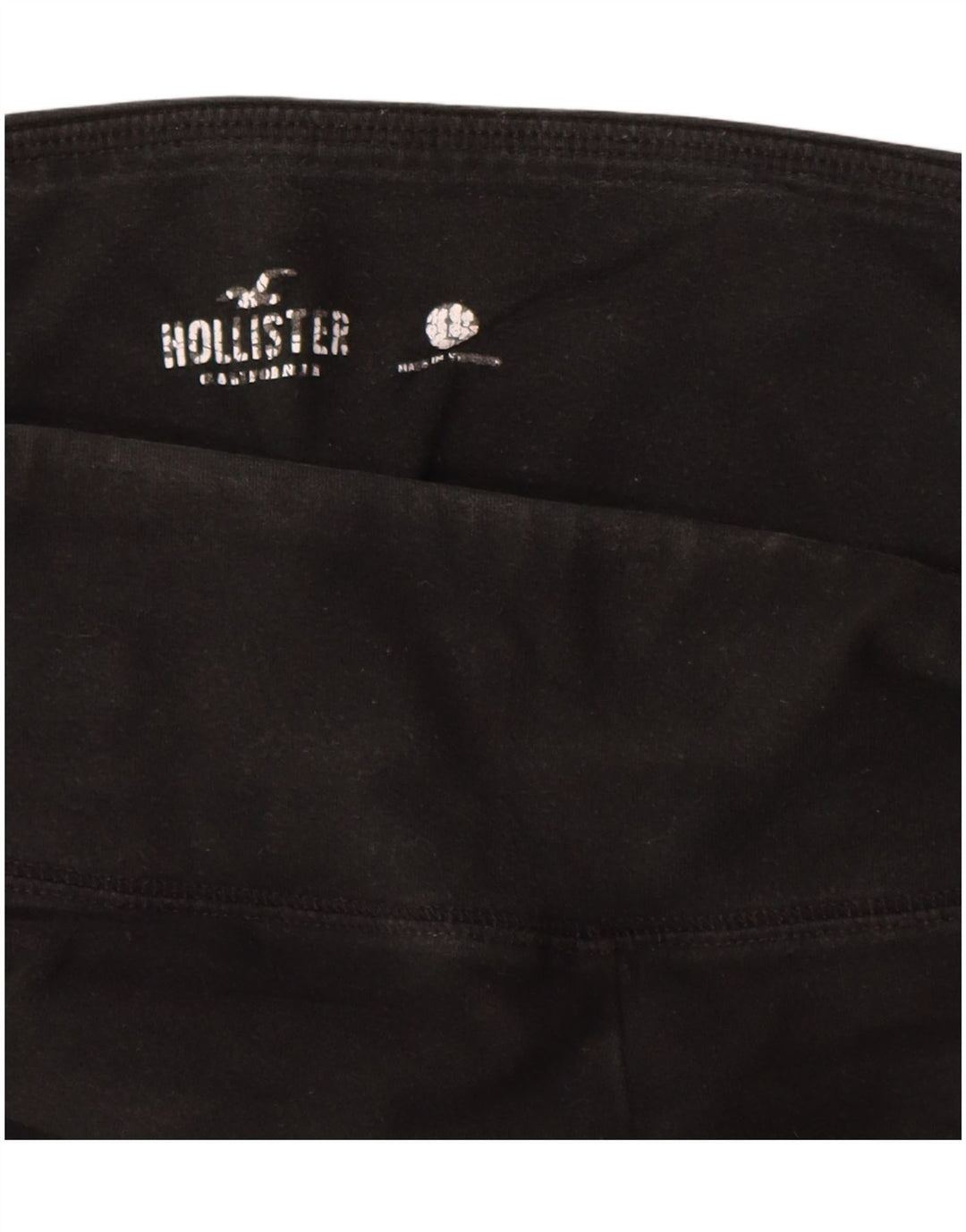 Leggings grafic HOLLISTER pentru femei UK 14, mare, negru, bumbac