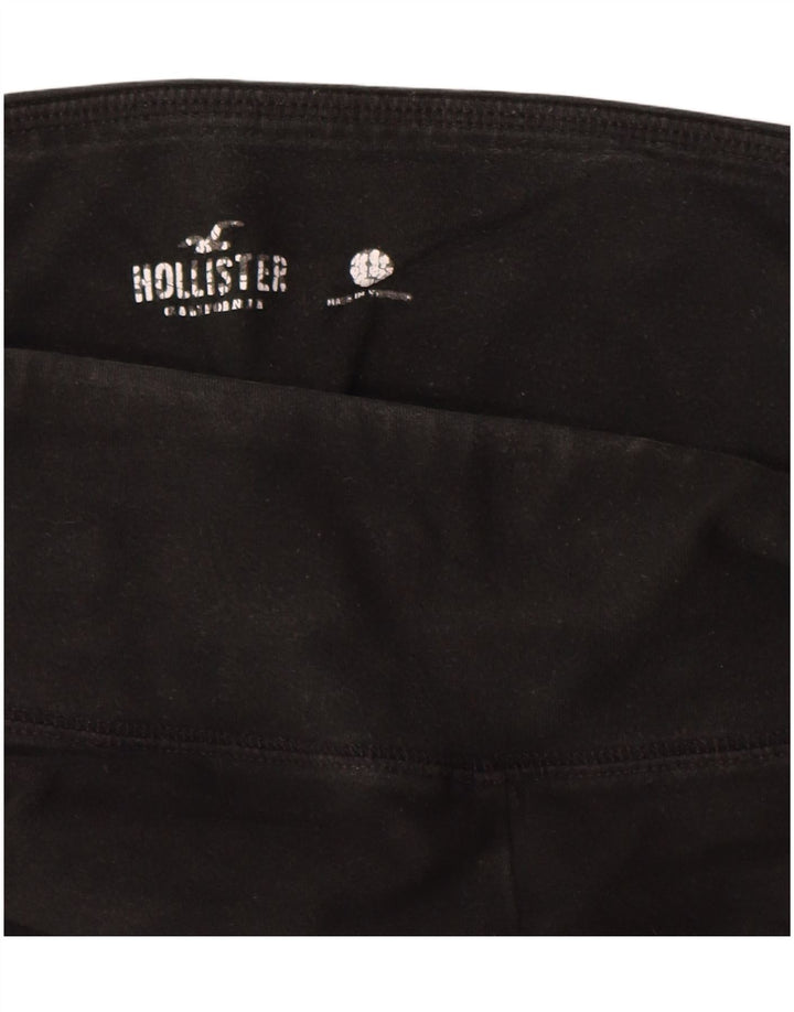 Leggings grafic HOLLISTER pentru femei UK 14, mare, negru, bumbac