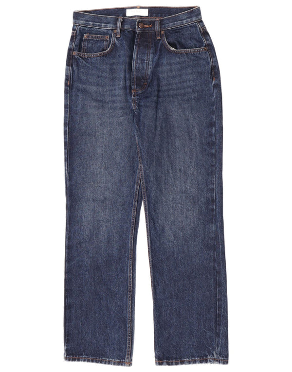 Blugi drepti Kort Topshop pentru femei W28 L30 bumbac albastru