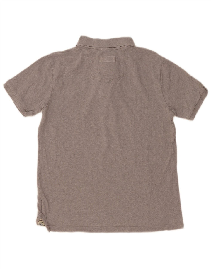 FAT FACE Tricou polo pentru bărbați, bumbac gri mediu