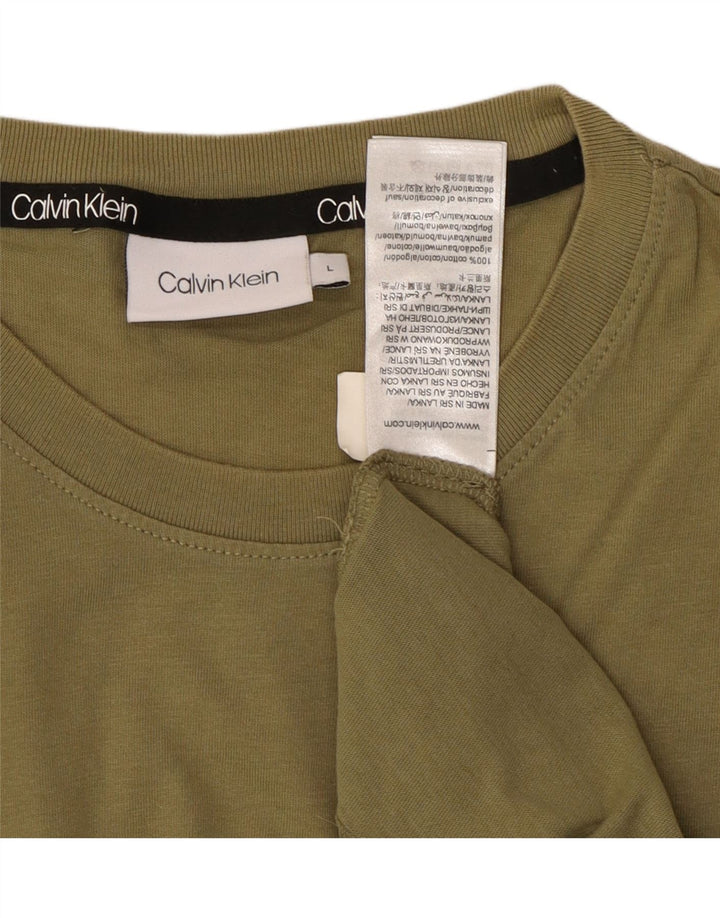 CALVIN KLEIN Tricou Bărbați Top Mare Bumbac Verde