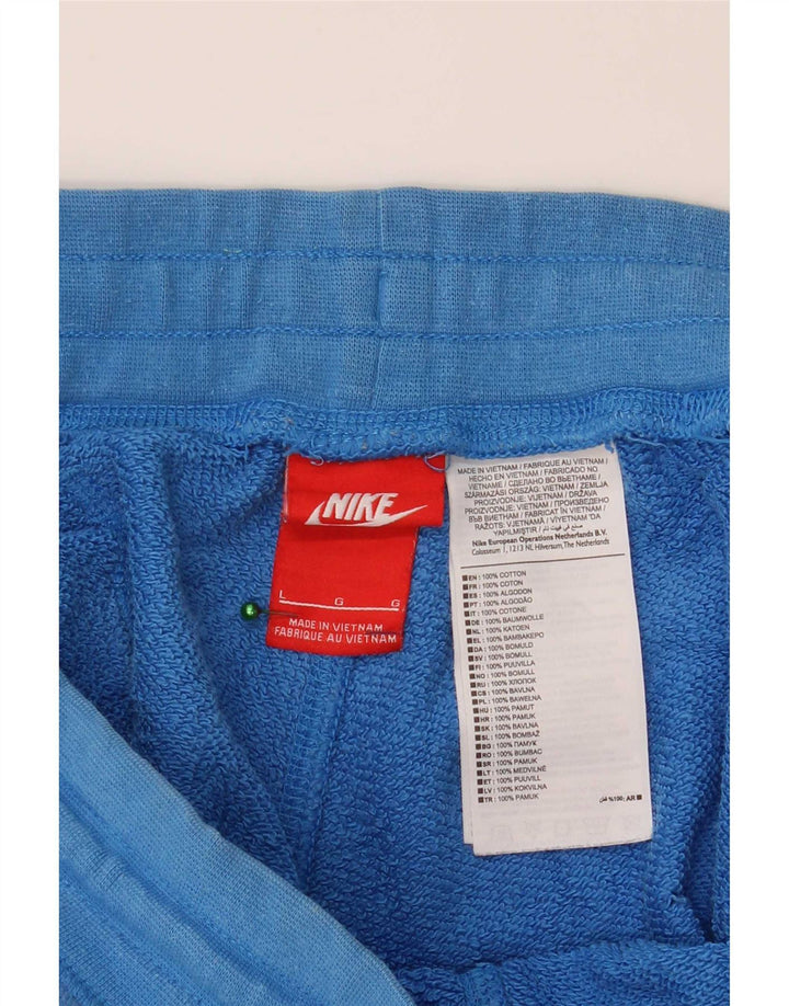 Pantaloni scurți sport grafic Nike pentru bărbați, mari, albastru, bumbac