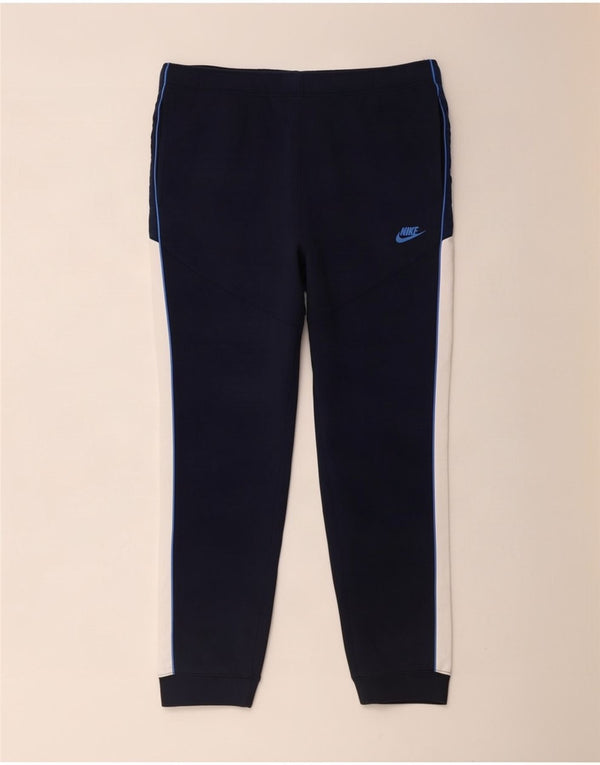 Pantaloni de trening pentru bărbați Nike Pantaloni de jogging XL, bleumarin, bumbac color bloc