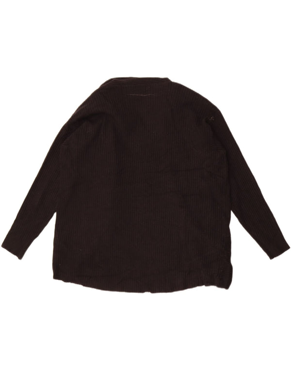 Marks & Spencer Pulover cardigan deschis Per Una pentru femei UK 16 Large Black