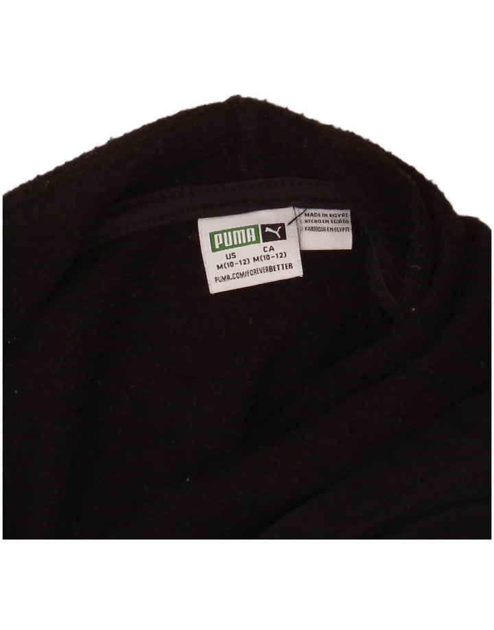 Pulover cu glugă grafic PUMA pentru băieți 10-11 ani, mediu cu pete negre