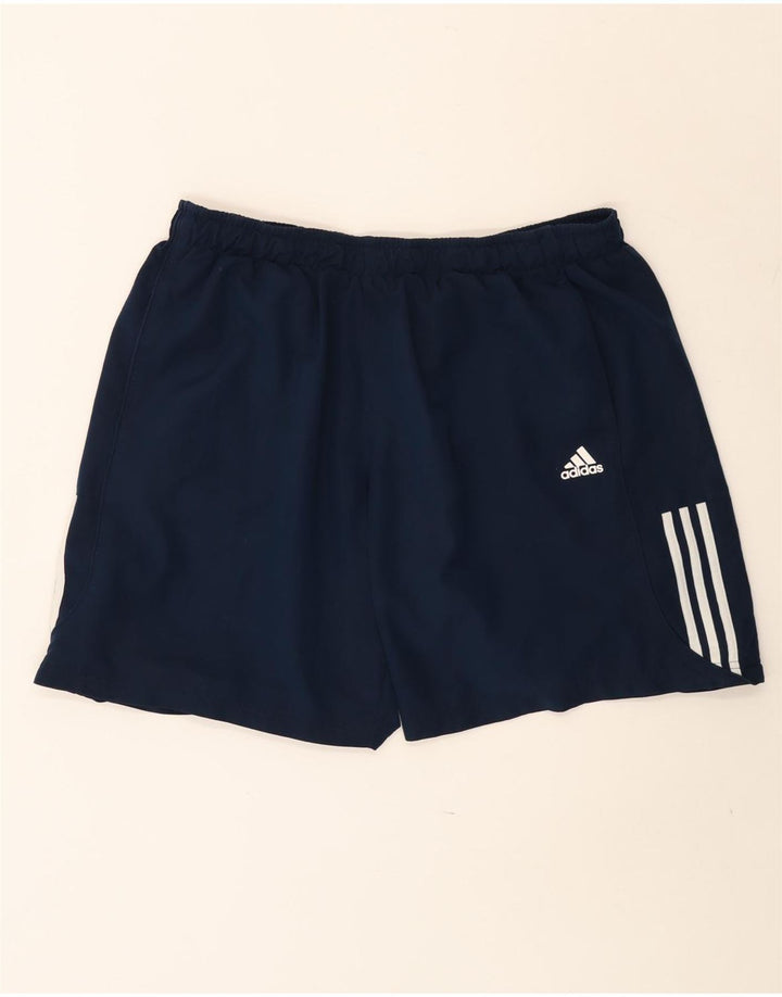 Pantaloni scurți sport pentru bărbați Adidas Climalite 2XL, poliester bleumarin