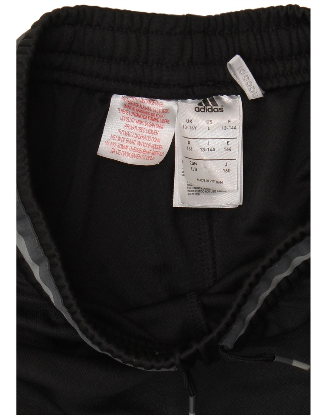 Pantaloni de trening ADIDAS Olympique Lyonnais pentru baieti 13-14 ani negri