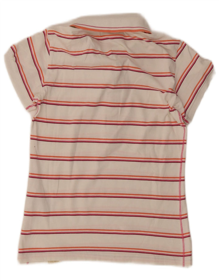 Tricou polo Champion pentru femei UK 12, bumbac cu dungi albe medii