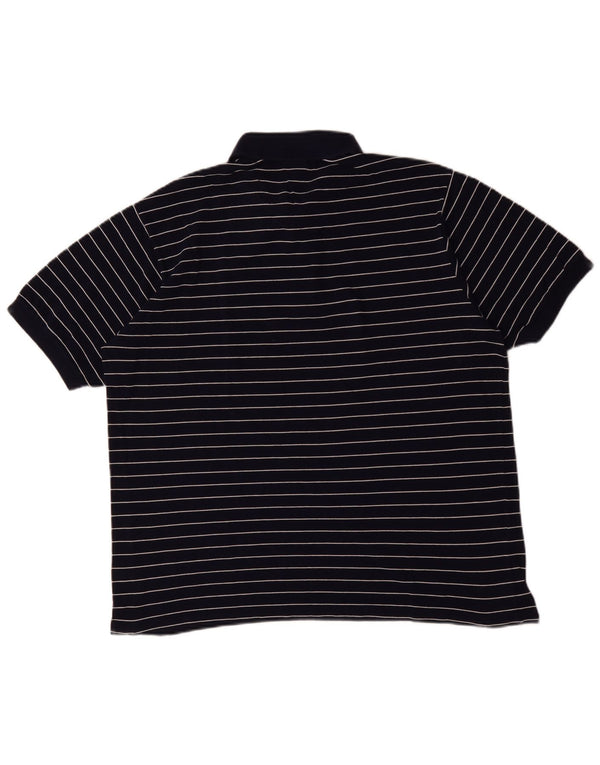 Tricou polo pentru bărbați Lacoste Mărimea 7 2XL Bleumarin cu dungi