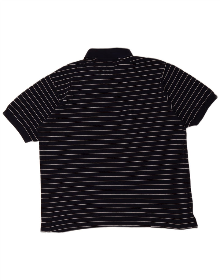 Tricou polo pentru bărbați Lacoste Mărimea 7 2XL Bleumarin cu dungi