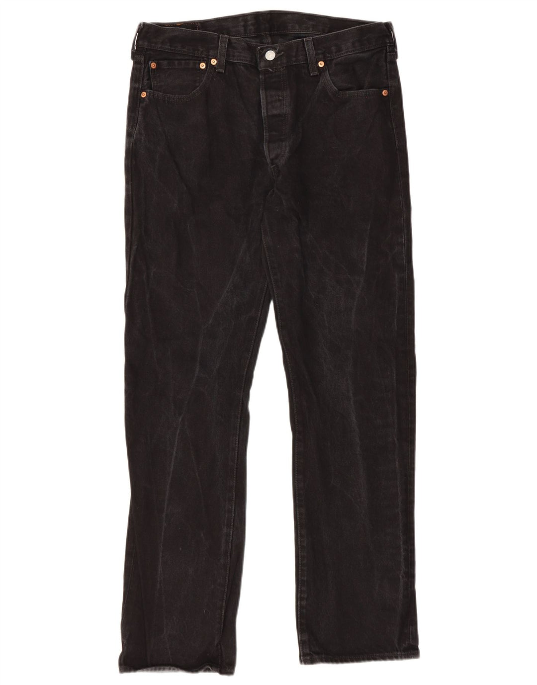 Blugi drepti pentru bărbați Levi's 501 W34 L32 bumbac negru