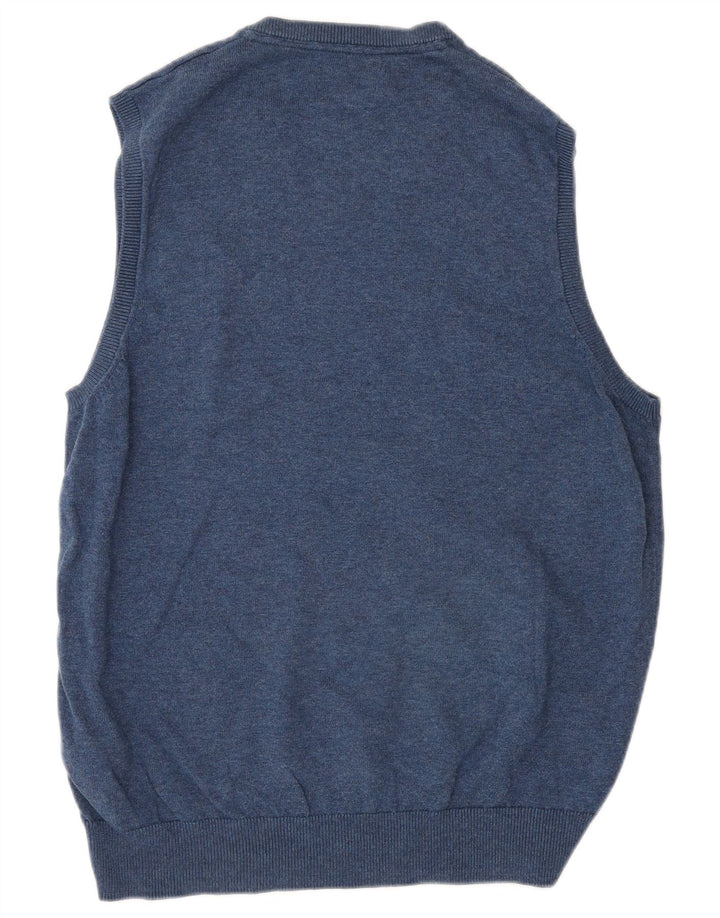 Marks & Spencer Vestă pentru bărbați Tank Top Bumbac Mediu Bleumarin
