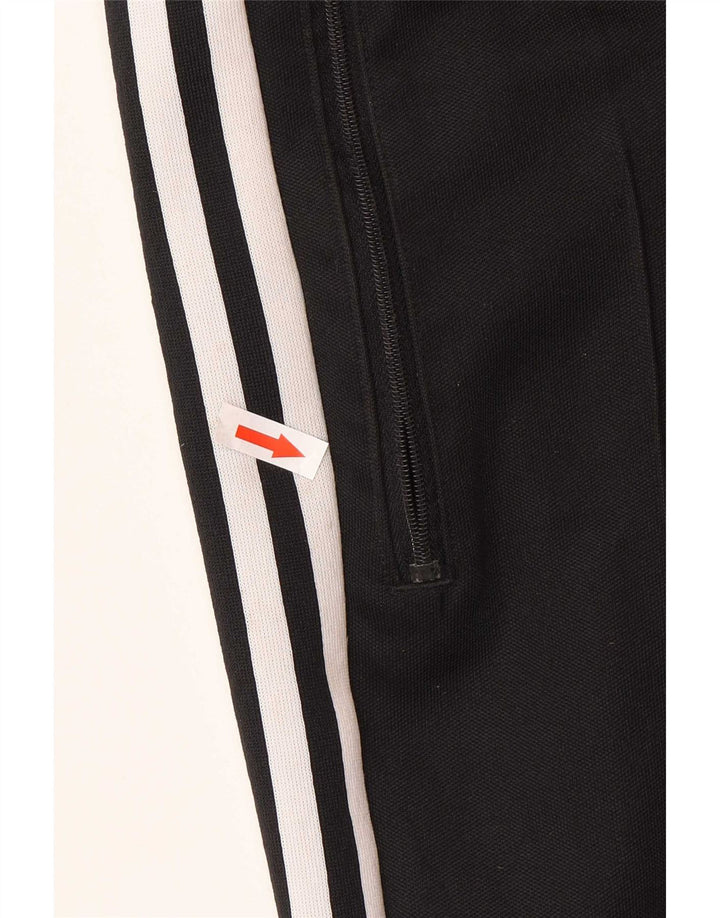 Pantaloni de trening Adidas pentru bărbați, bumbac mediu negru