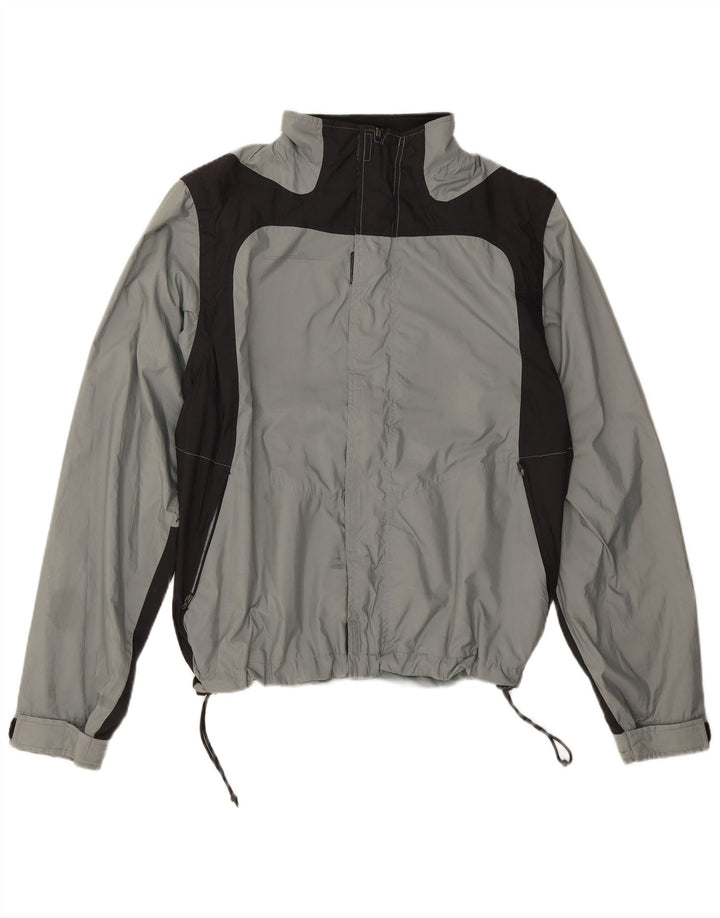 Jachetă de ploaie pentru bărbați Adidas UK 40, mare, gri, poliester color bloc