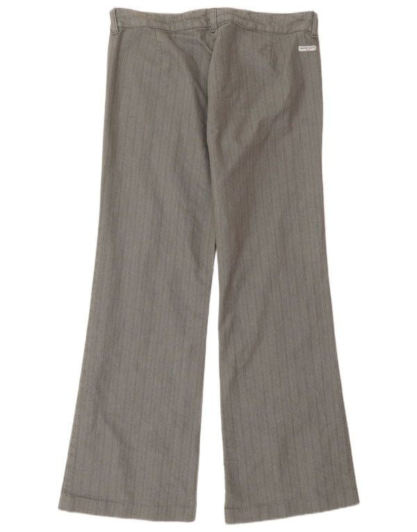 Pantaloni casual Flare Murphy & Nye pentru femei L30 L32 bumbac cu dungi gri