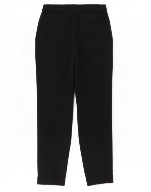 Pantaloni casual drepti pentru femei Marks & Spencer UK 8 Small W28 L27 Negru