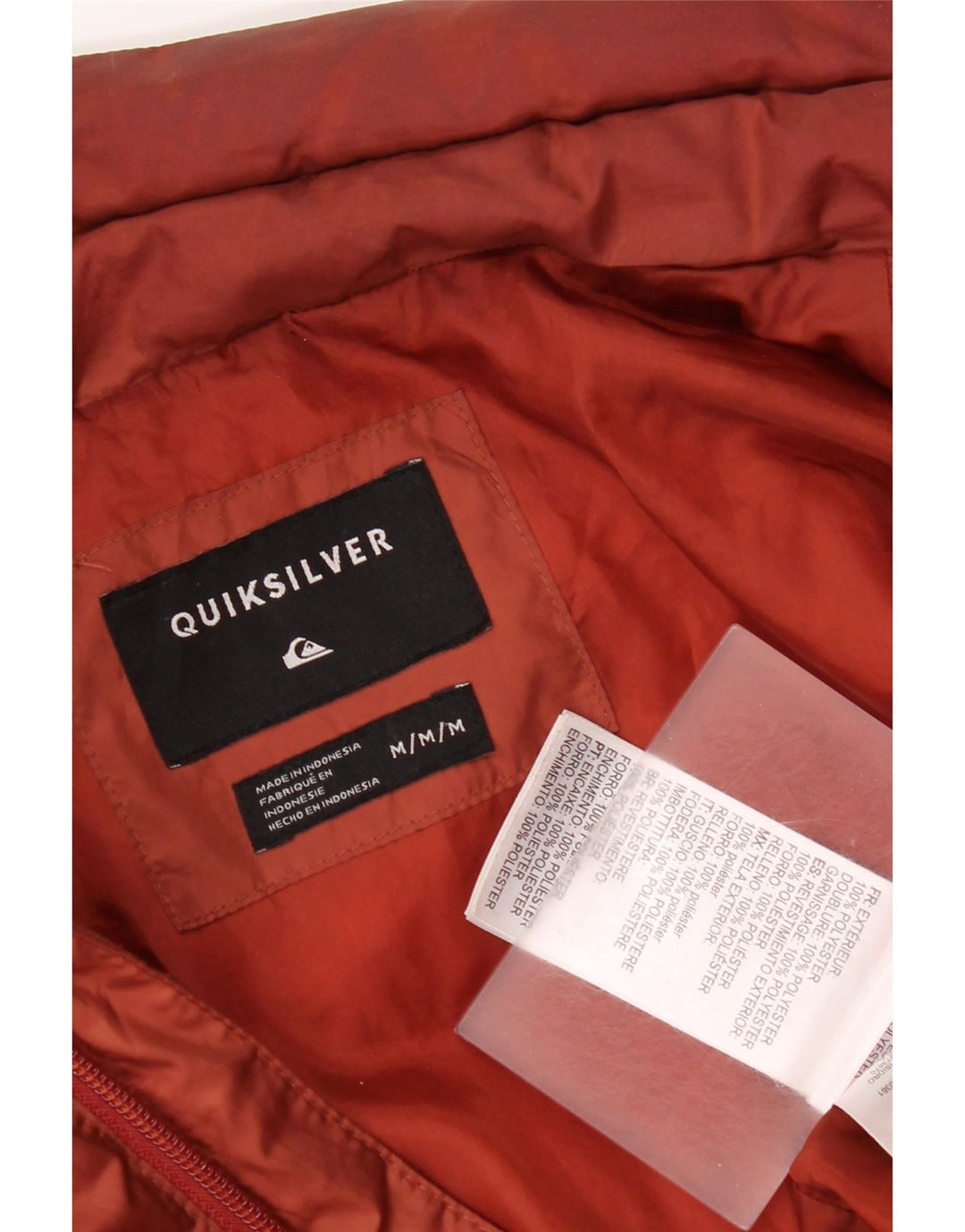 Jachetă căptușită pentru bărbați Quiksilver UK 38 Poliester maro mediu