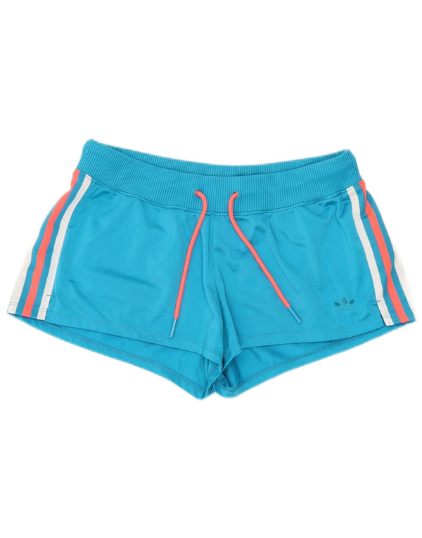 Pantaloni scurți sport Adidas pentru femei UK 10 Small Blue Poliester