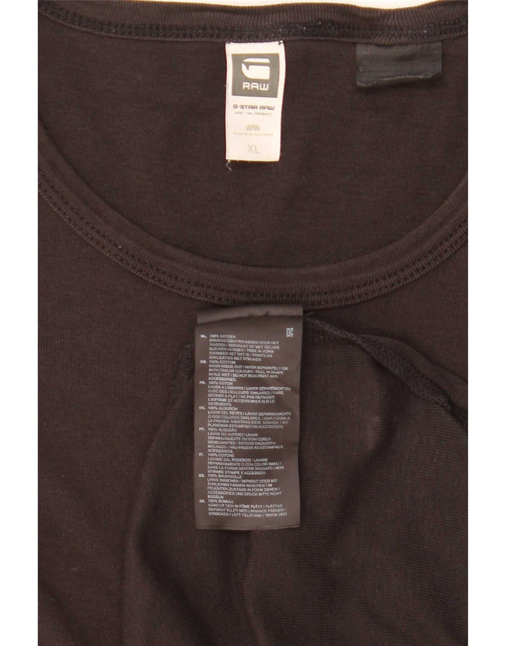G-Star Top pentru bărbați cu mânecă lungă XL, bumbac negru