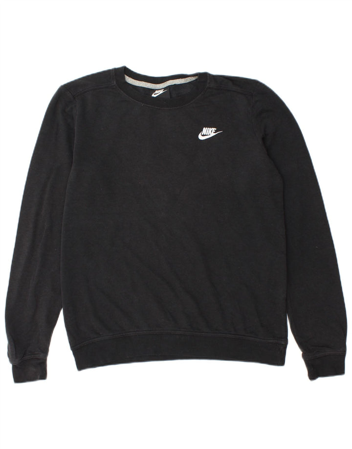 Pulover Nike pentru bărbați, bumbac mic, negru