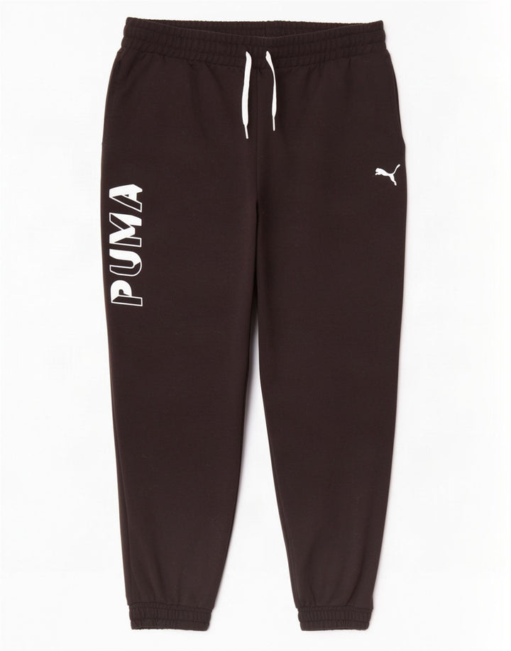 Pantaloni de trening cu grafică Puma pentru bărbați Pantaloni de jogging XL poliester negru
