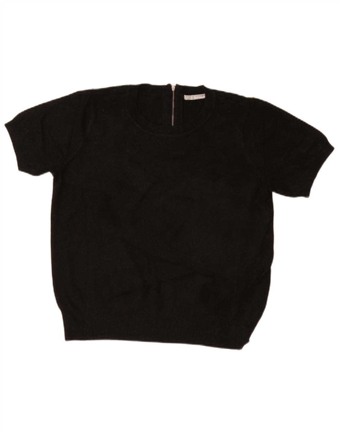 MARKS & SPENCER Pulover pentru damă cu decolteu rotund UK 16 Large Negru