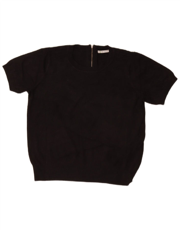 MARKS & SPENCER Pulover pentru damă cu decolteu rotund UK 16 Large Negru