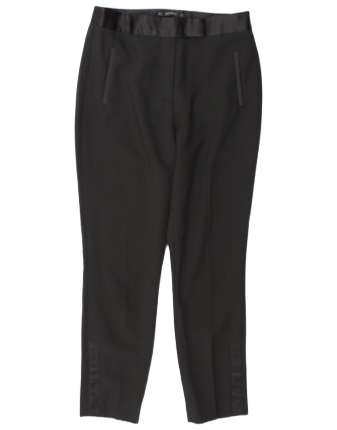 Pantaloni casual slim pentru femei Zara L30 L29 Poliester negru