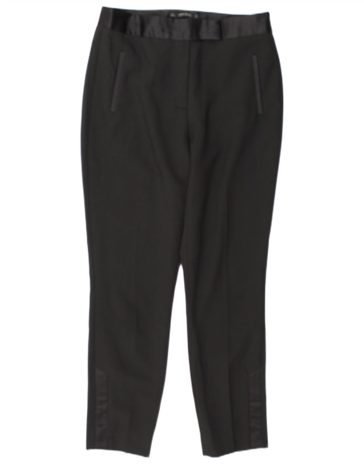 Pantaloni casual slim pentru femei Zara L30 L29 Poliester negru