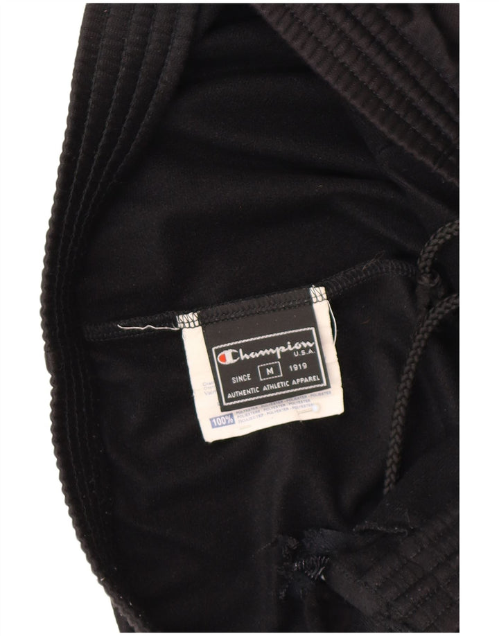 Pantaloni de trening Champion pentru bărbați, poliester mediu negru