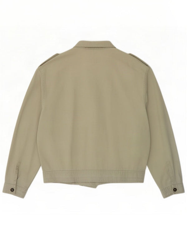Beneton Mens Military Bomber Jacket IT 48 Medium Green