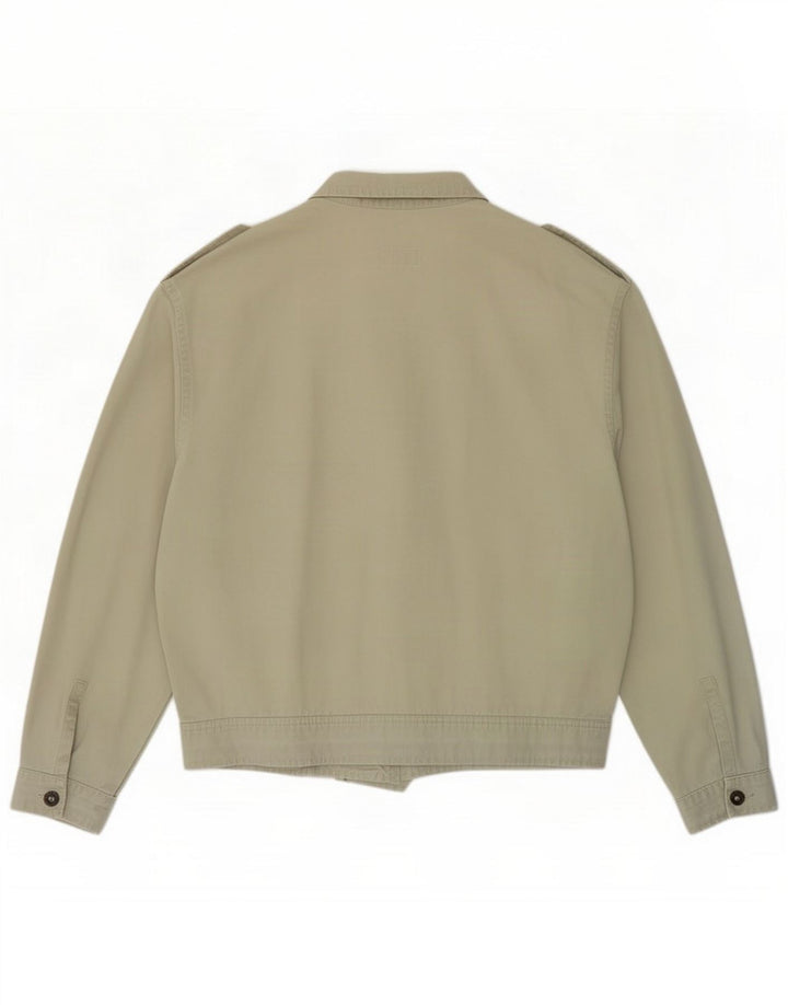 Beneton Mens Military Bomber Jacket IT 48 Medium Green