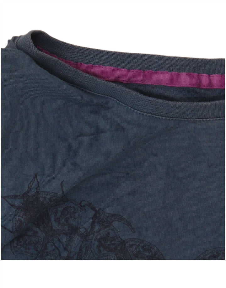 Tricou grafic pentru bărbați Ted Baker Mărimea 4 mare, bleumarin