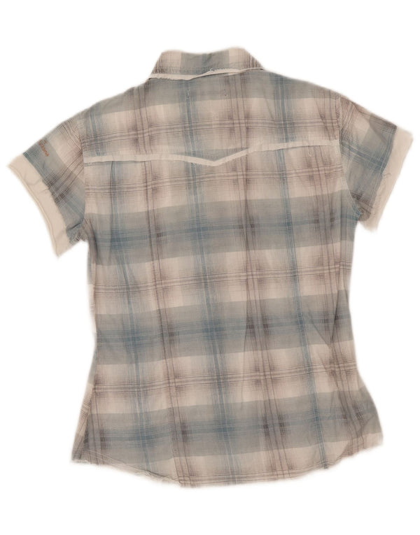 Cămașă cu mânecă scurtă pentru femei Rifle UK 12 Medium Blue Check