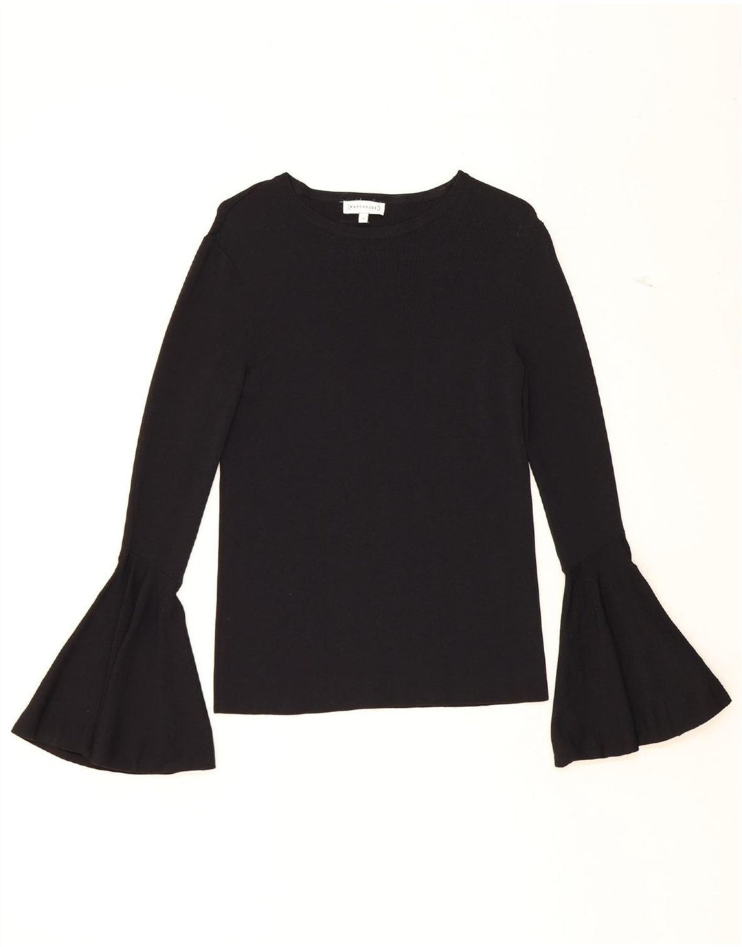 WAREHOUSE Womens Long Sleeve Blouse Top UK 12 Medium Black Viscose Vintage Warehouse and Second-Hand Warehouse from Messina Hembry 