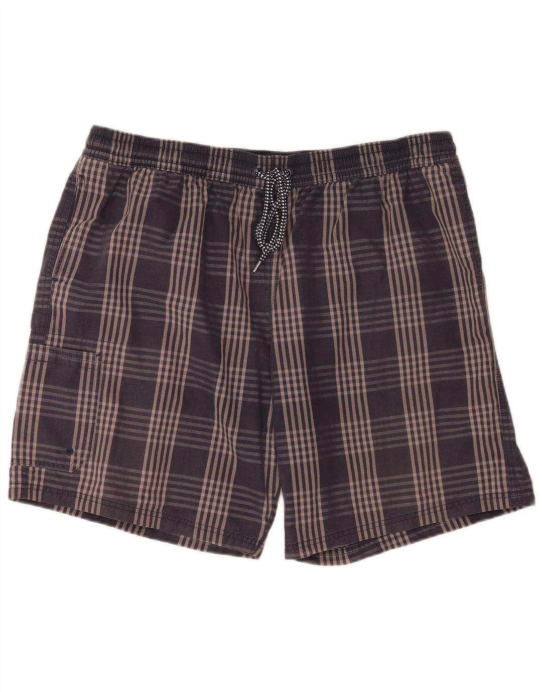 Pantaloni scurți de înot pentru bărbați Marks & Spencer Cargo 2XL, bumbac cu carouri bleumarin