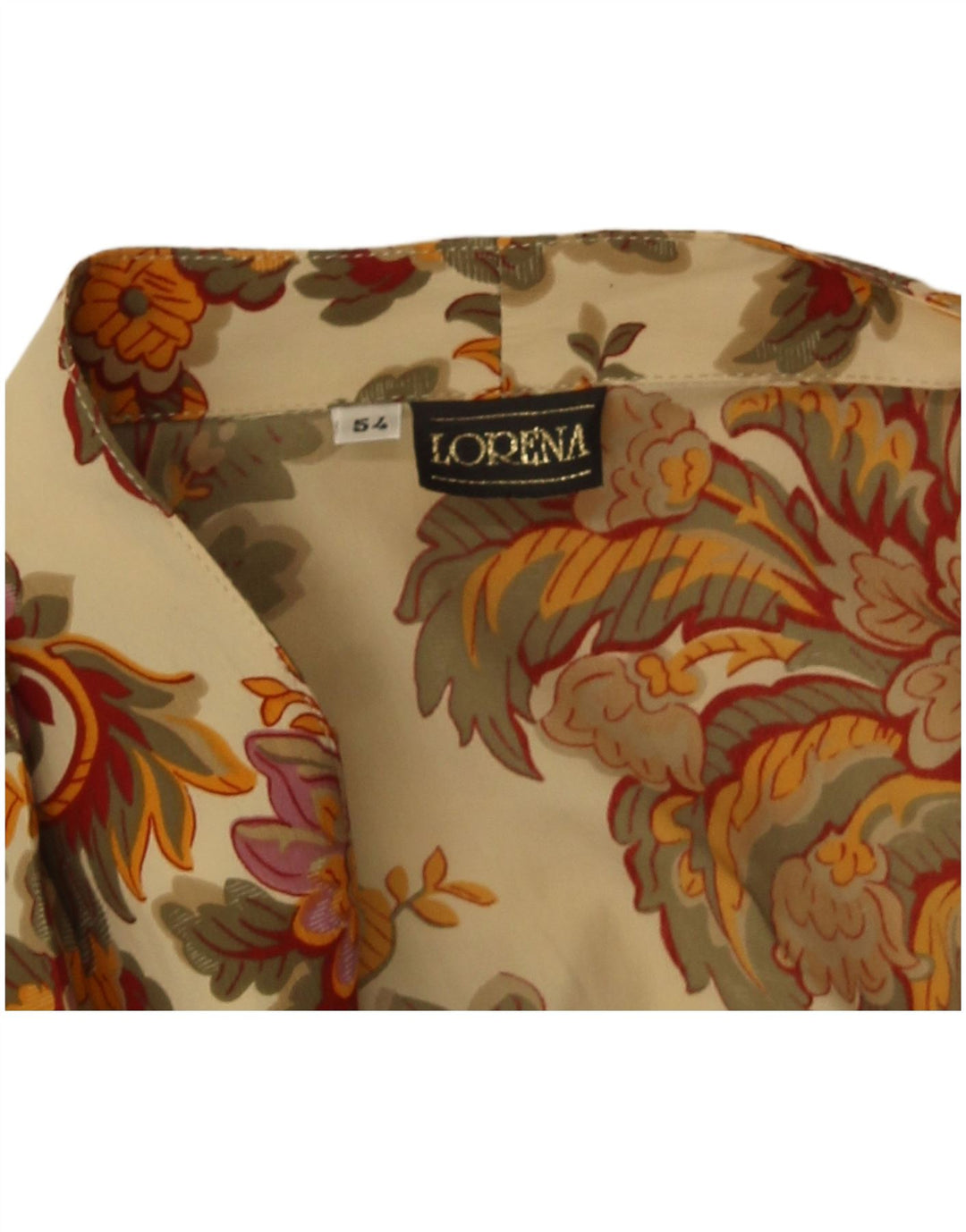 Bluză cămașă pentru femei Lorena IT 54 2XL Bej Paisley