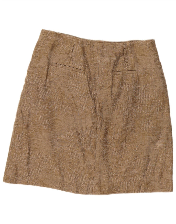 Fusta mini Massimo Dutti pentru femei W34 mare, bej, floral